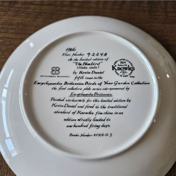 VINTAGE Encyclopedia Britannica Decorative Plate - Picture 4 of 4